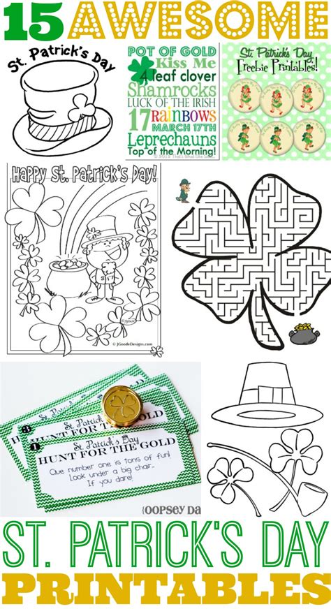 Saint Patrick S Day Printable Crafts
